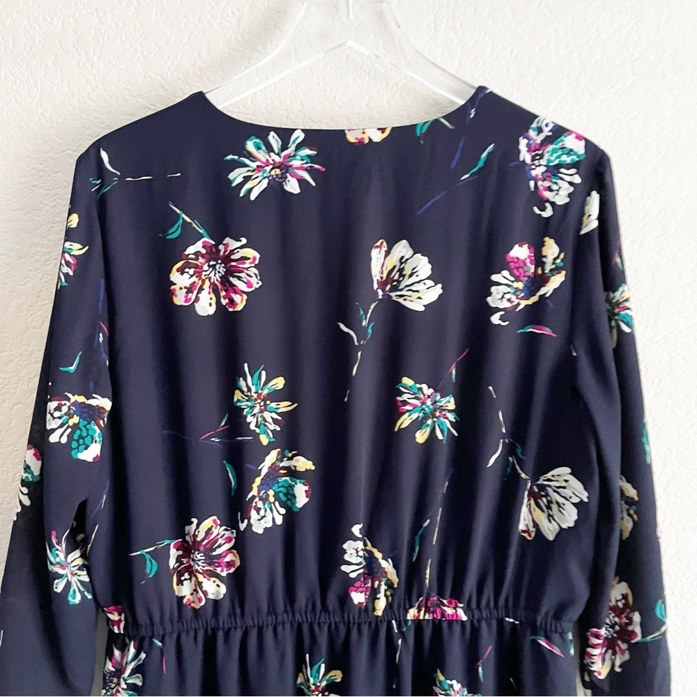 MAURICES Navy Floral Print Dress Size Large NWT - Picture 9 of 10